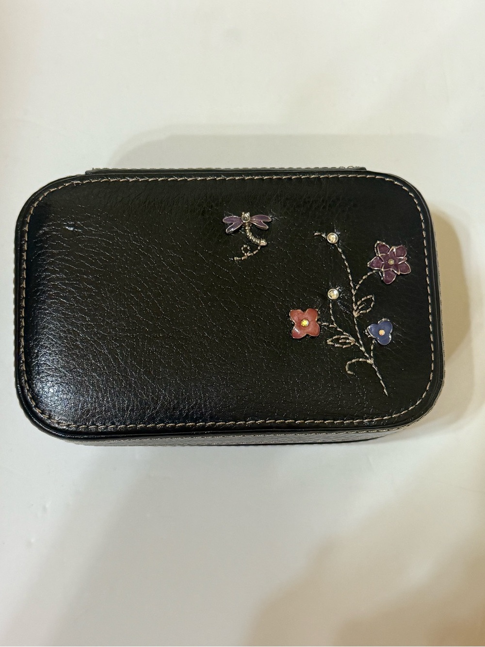 Fossil Genuine Leather Travel Jewelry Case